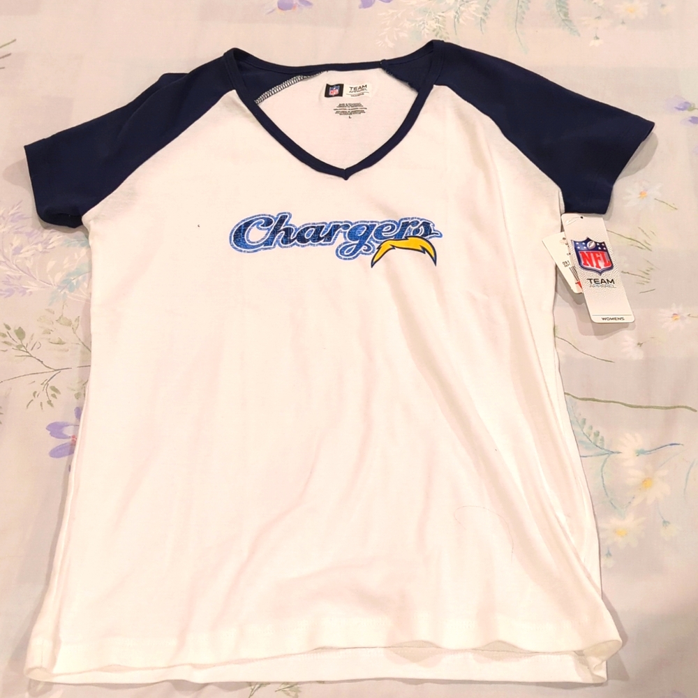 Chargers baseball tee shirt sleeve size medium new with tags